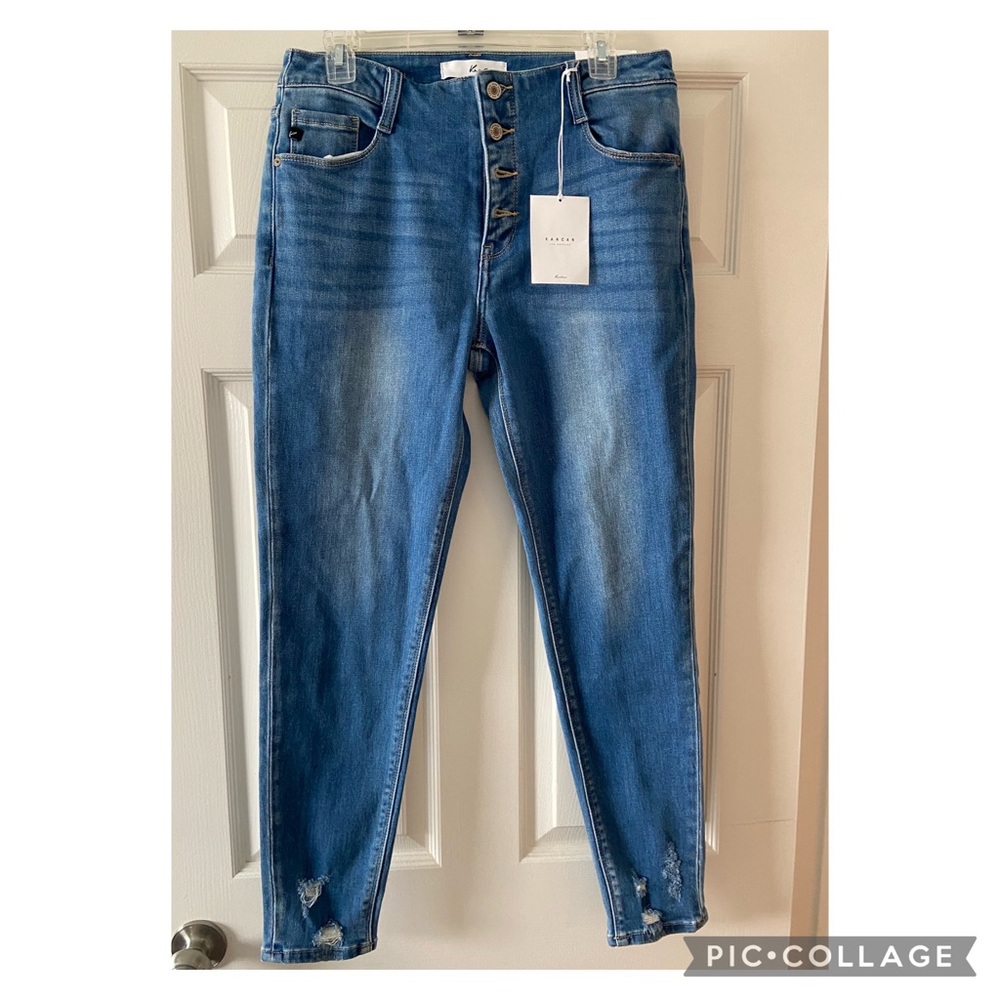 Kancan Zana High Rise 5 Button Skinny Jeans